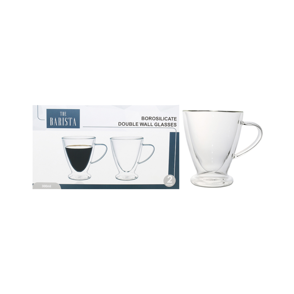 The Barista Double Wall Mug 2pc 300ml - Image 2