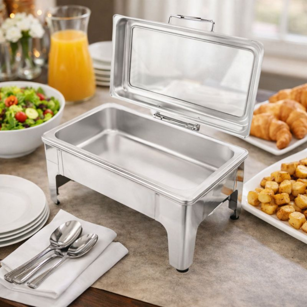 9L Chafing Dish Soft Touch Silver - Image 3