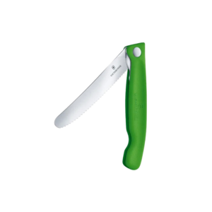 Swiss Classic Round Foldable Serrated Paring Knife By Victorinox 11cm
