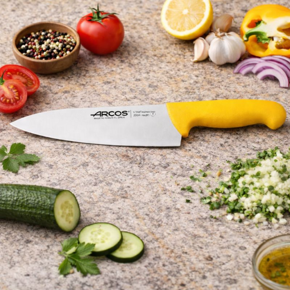 20cm Yellow Chef's Knife By Arcos - Image 2