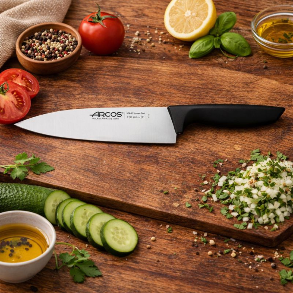Black Chef’s Knife By Arcos Niza 20cm - Image 3