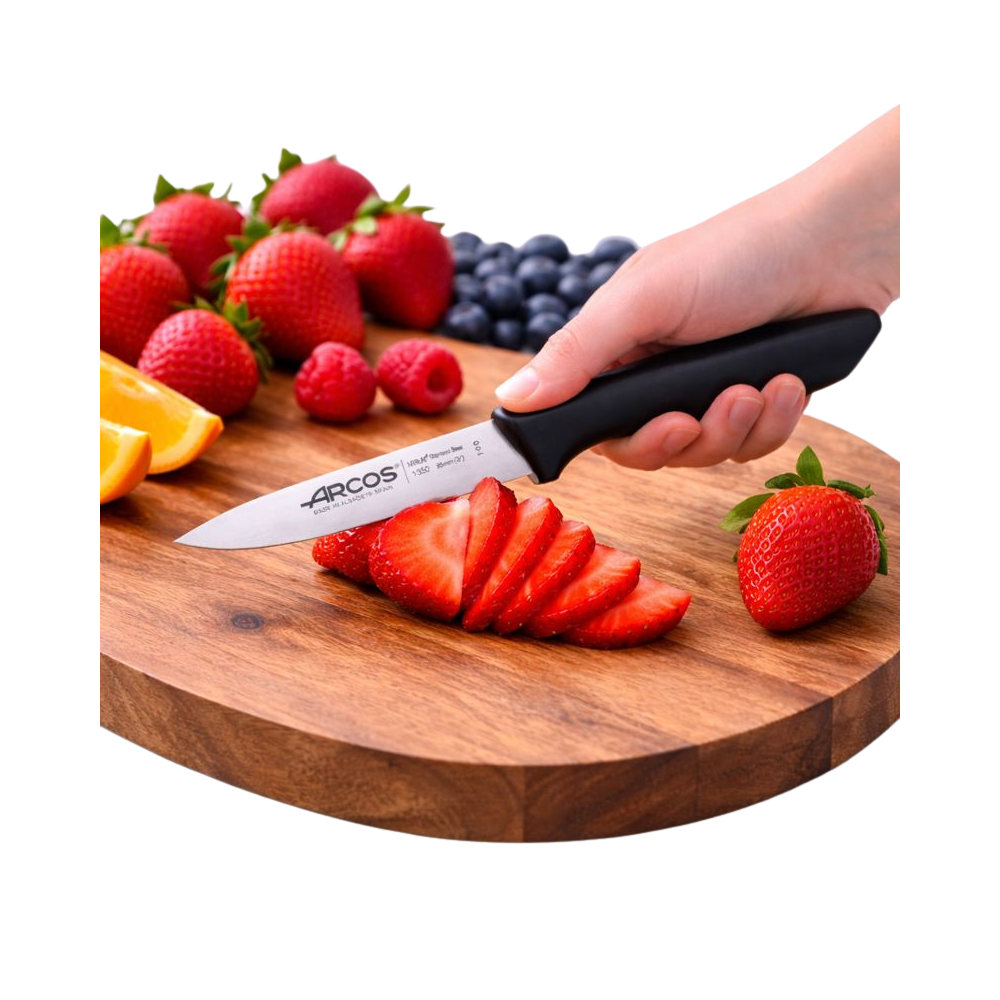 Black Paring Knife By Arcos 8cm - Image 2