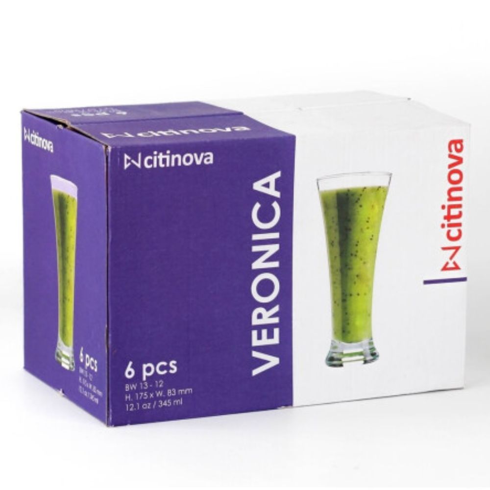Citinova Veronica 6pc 345ml - Everyday Elegance glass set - Image 4