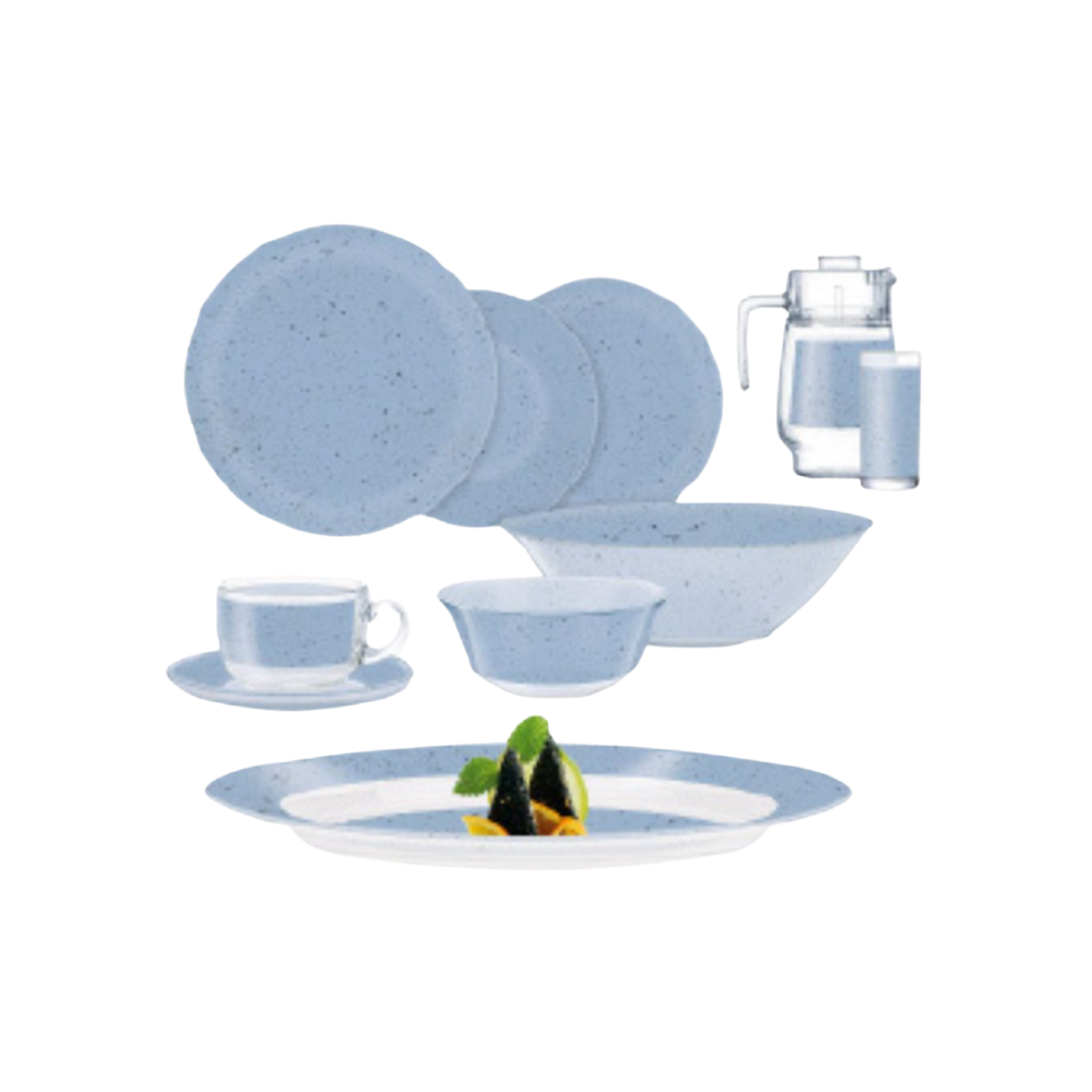 DINNER SET 46PC INGMAR BLUE – LUMINARC