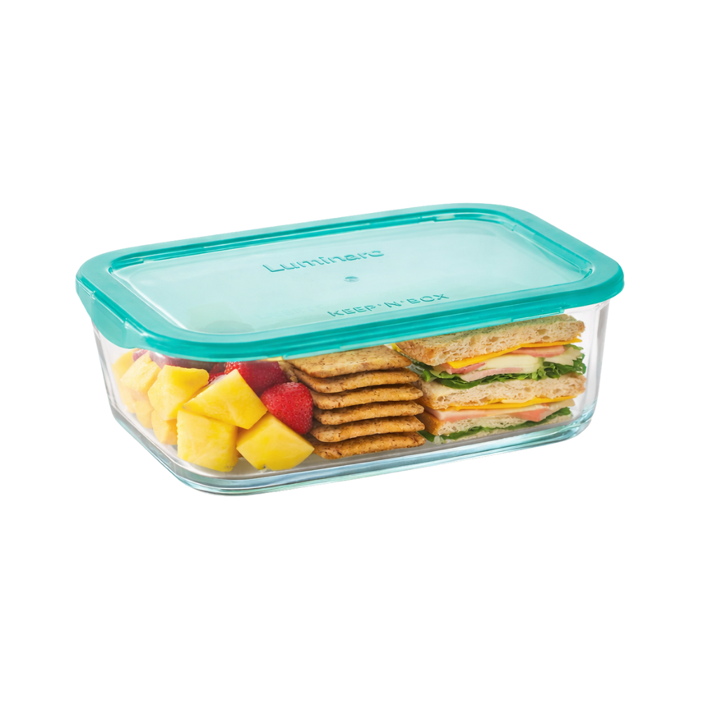 CONTAINER + LID RECTANGULAR 18cm / 820ml KEEP ’N BOX – LUMINARC - Image 2