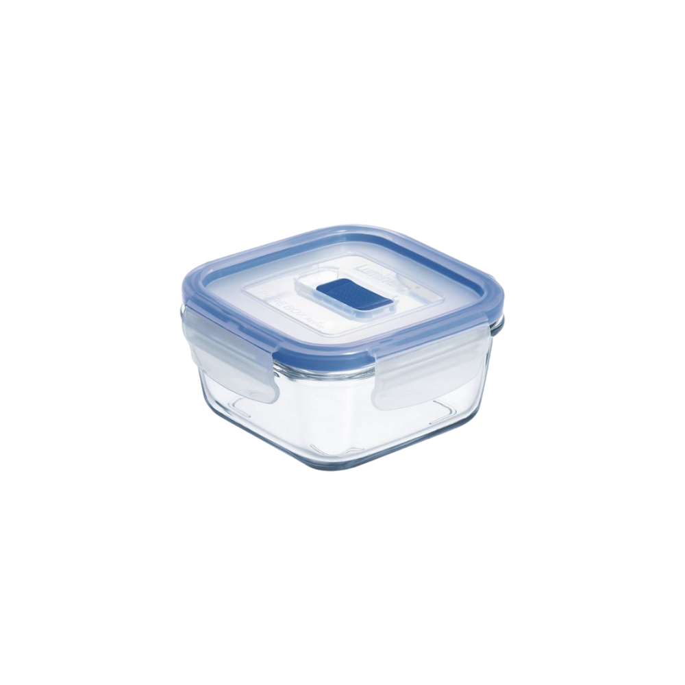 CONTAINER + LID SQUARE 11,4cm / 380ml PURE BOX - LUMINARC
