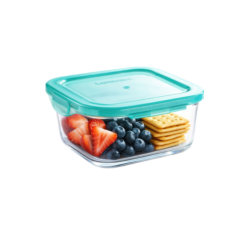 CONTAINER + LID SQUARE 12cm / 380ml KEEP ’N BOX – LUMINARC - Image 2
