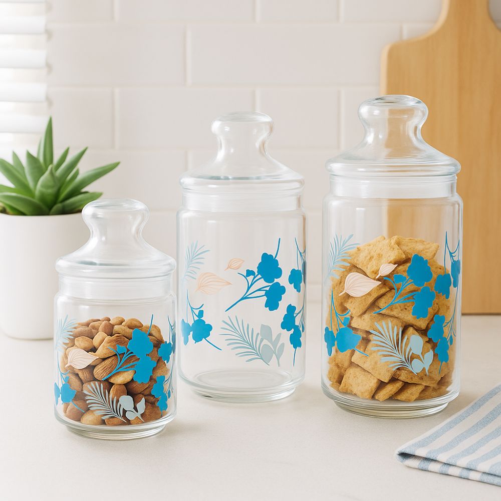 JAR SET 3PC FLORAL MIX - LUMINARC - Image 3