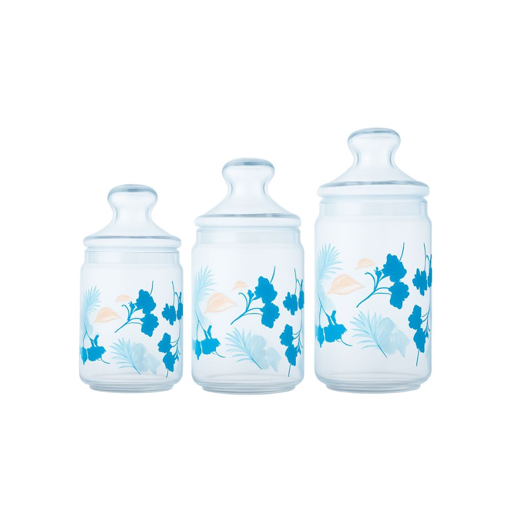 JAR SET 3PC FLORAL MIX - LUMINARC