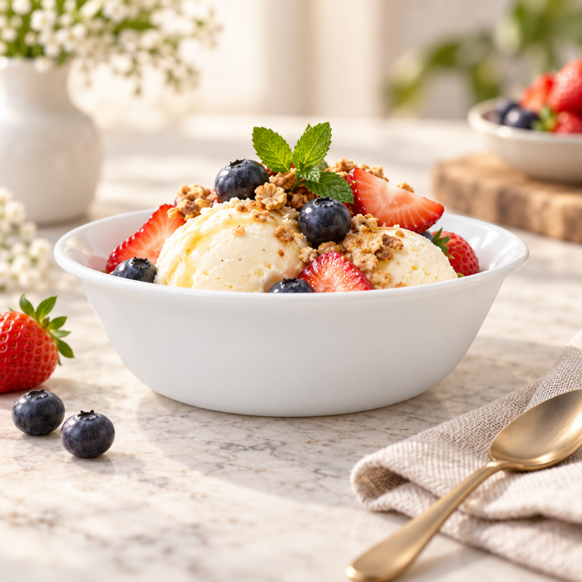 BOWL DESSERT ROUND 13,5CM WINTER FROST WHITE - CORELLE - Image 2