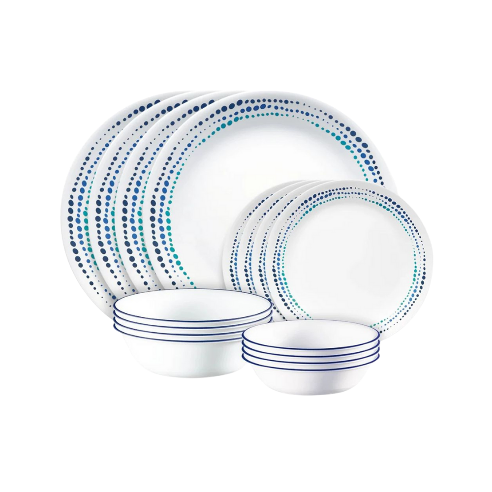 DINNER SET 16PC OCEAN BLUES - CORELLE