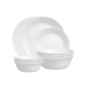DINNER SET 16PC WINTER FROST WHITE - CORELLE