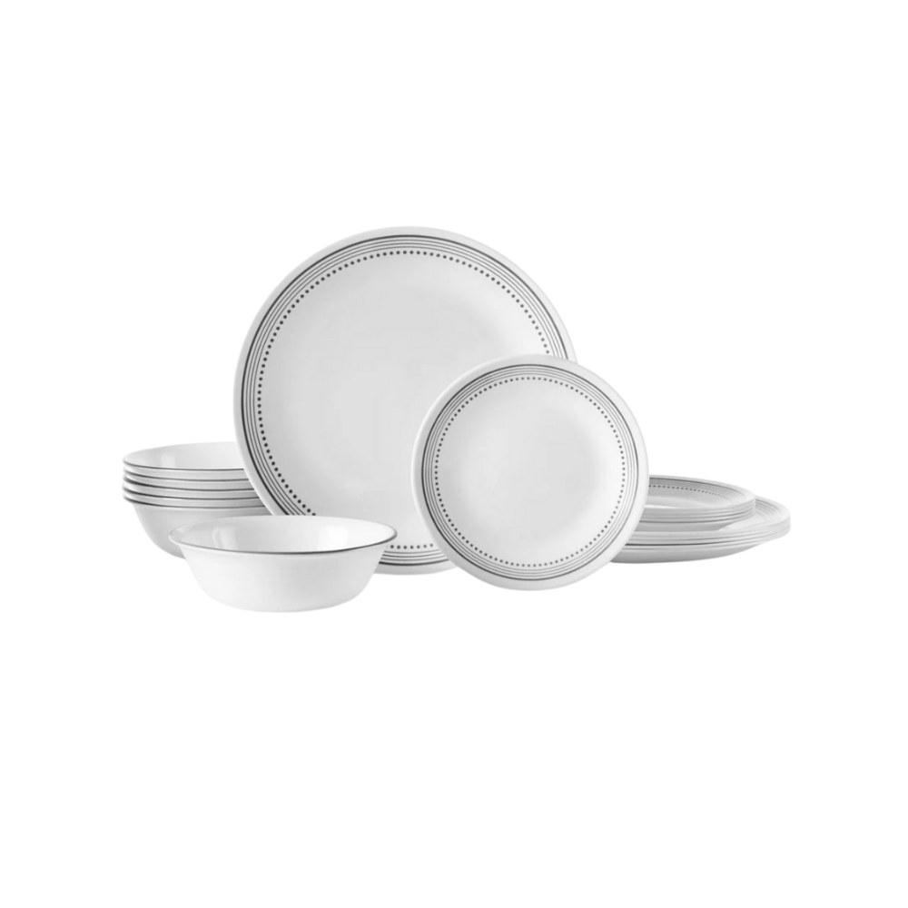 DINNER SET 18PC MYSTIC GRAY - CORELLE