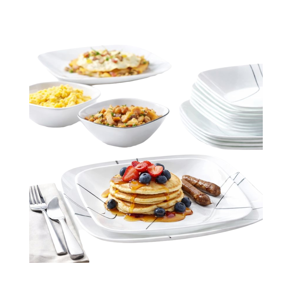 DINNER SET 18PC SIMPLE LINES - CORELLE - Image 2