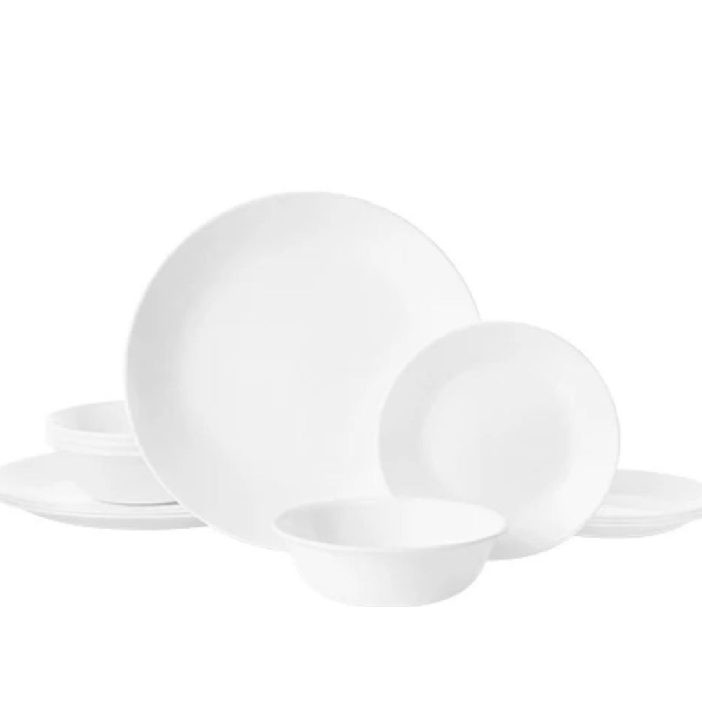 DINNER SET 12PC WINTER FROST WHITE - CORELLE