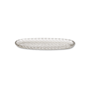40CM SANTA GLASS PLATTER - KAVEH (GIFT BOX)