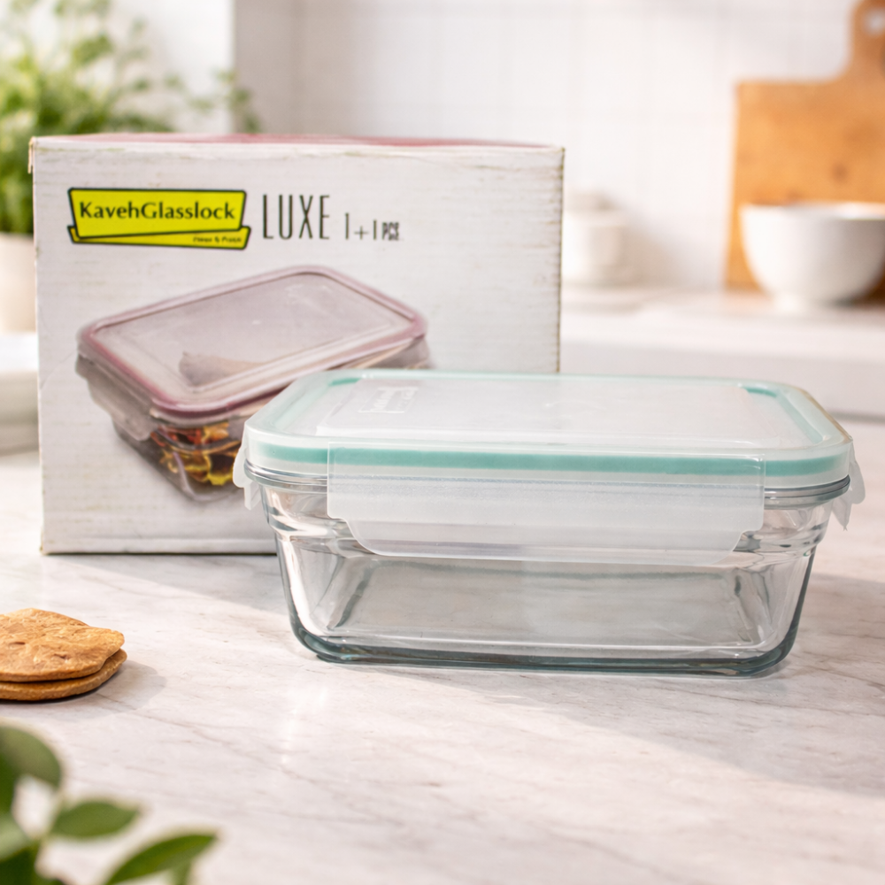 CONTAINER + LID RECTANGULAR - 18X13CM LUXE3 KAVEH - Image 2