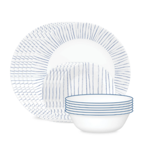 Dinner Set 18pc Nautical Stripes Corelle